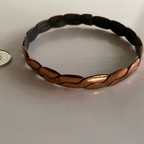 Vtg. COPPER CUFF/BANGLE BRACELETS -  Set of 5, early 1900's - Picture 7 of 11